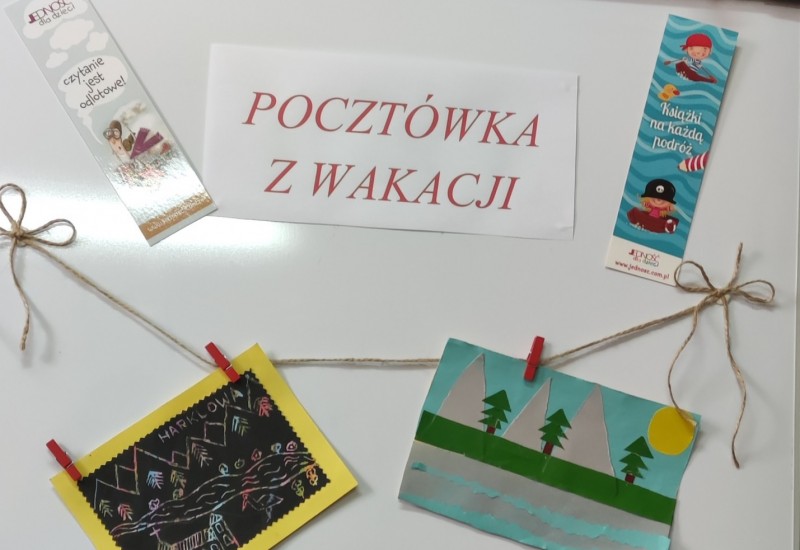 Biblioteczny konkurs ,,Pocztówka z wakacji” rozstrzygnięty