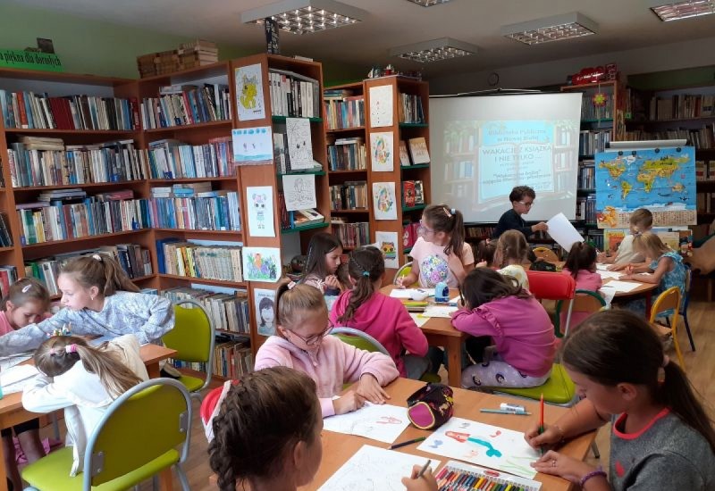 „Wakacyjne przygody z książką” - Filia w Nowej Białej