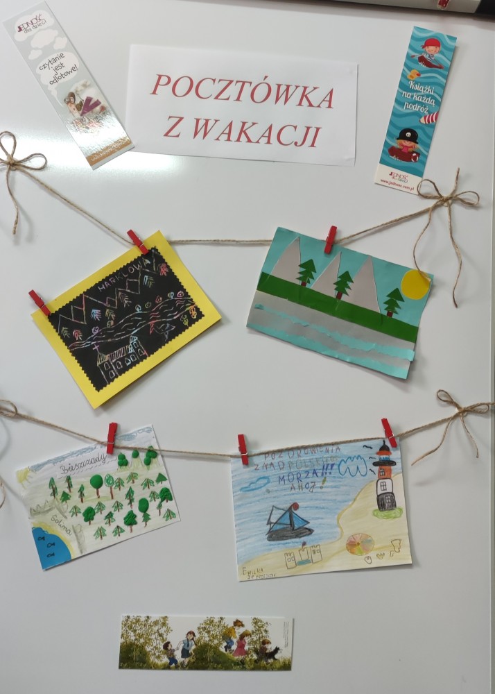 Biblioteczny konkurs ,,Pocztówka z wakacji” rozstrzygnięty