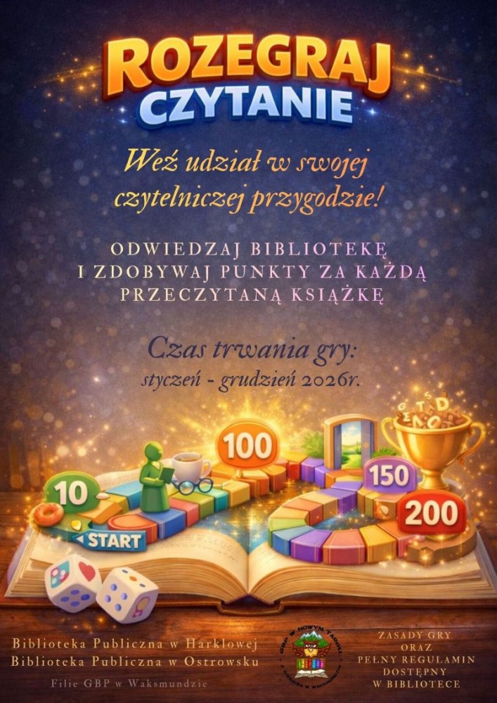 Gra Czytelnicza ,,Rozegraj czytanie"!