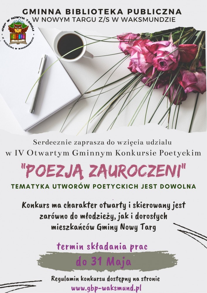 IV Otwarty Gminny Konkurs Poetycki