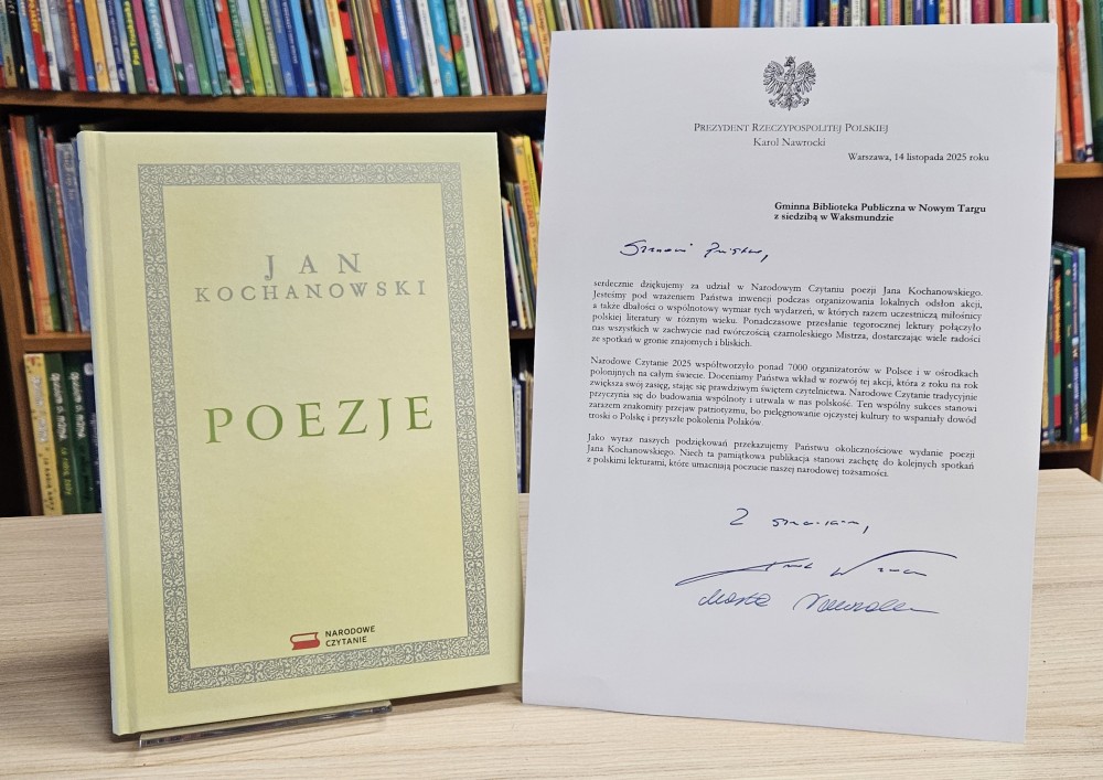 Podziękowania z Kancelarii Prezydenta RP