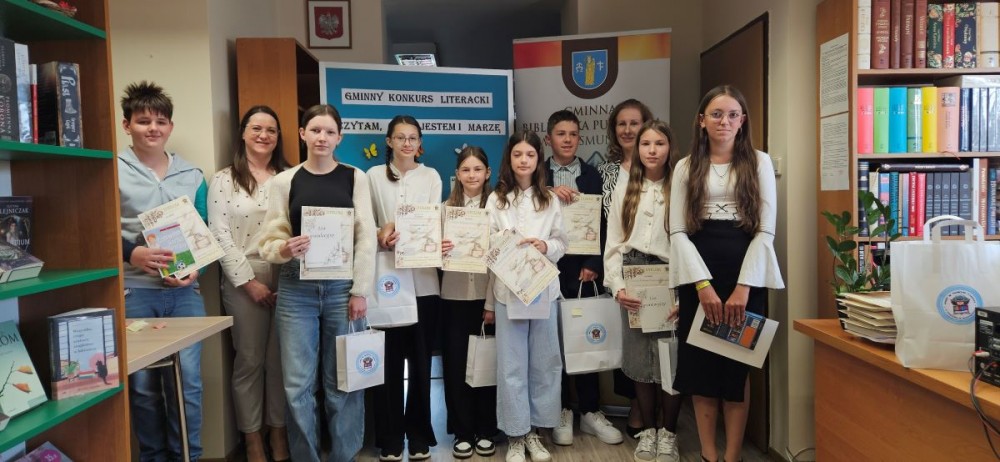 Poznaliśmy Laureatów Gminnego Konkursu Literackiego "Czytam, więc jestem i marzę"