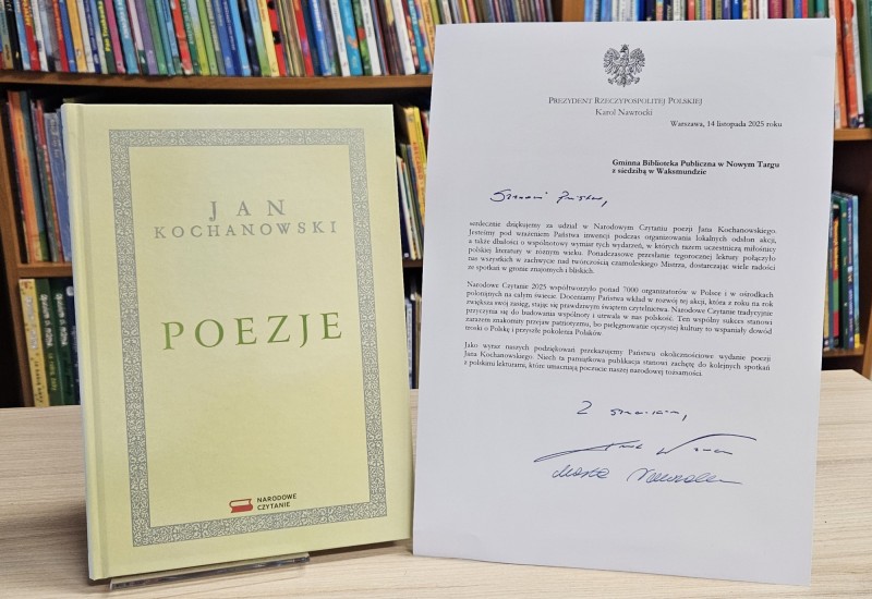 Podziękowania z Kancelarii Prezydenta RP