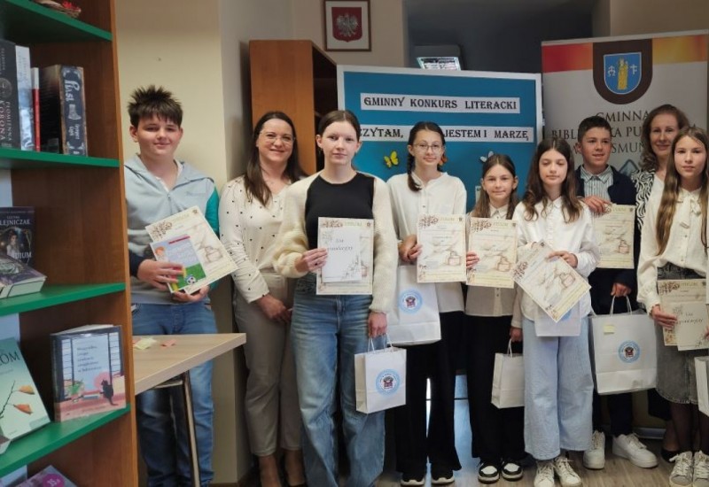 Poznaliśmy Laureatów Gminnego Konkursu Literackiego "Czytam, więc jestem i marzę"